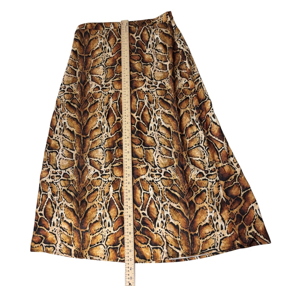 Ivy Jane 530028 Comfort & Joy A-Line Midi Skirt Giraffe Animal Cheetah Print S - Picture 5 of 9